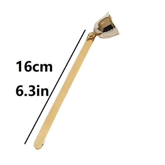 Stainless Steel Candle Wick Extinguisher – Portable Candle Care Scissors & Hook Tool