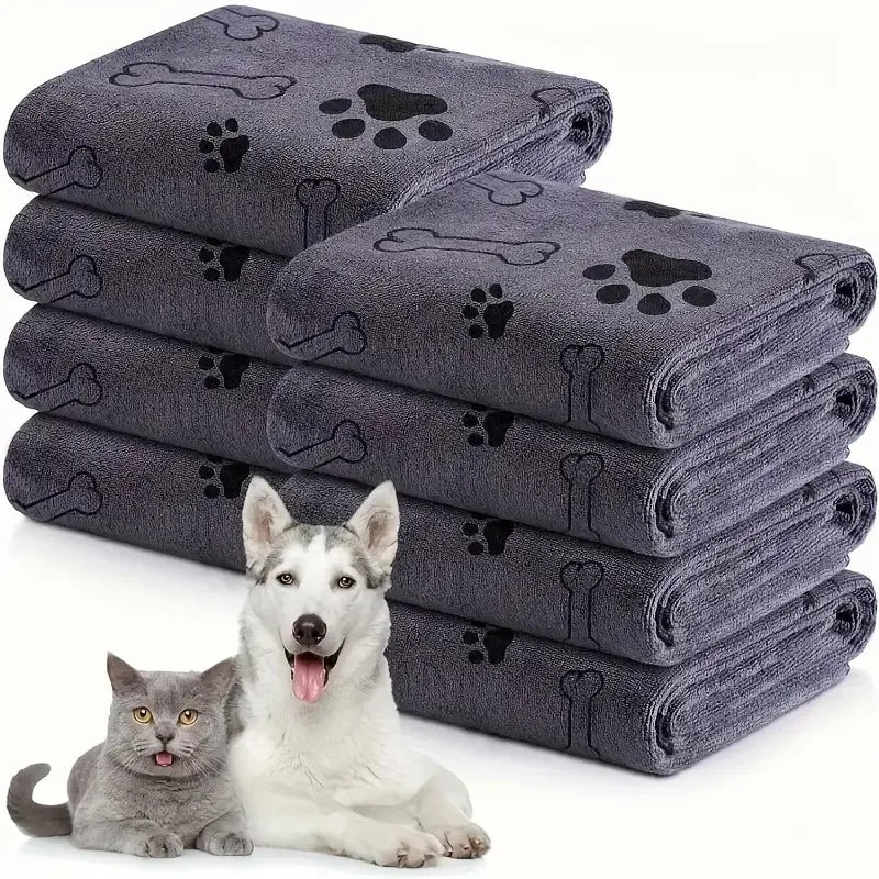 Quick-Drying Microfiber Dog Towel – Super Absorbent Bath & Grooming Towel for Pets