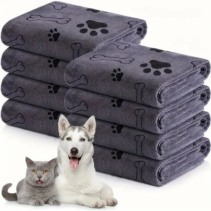 Quick-Drying Microfiber Dog Towel – Super Absorbent Bath & Grooming Towel for Pets