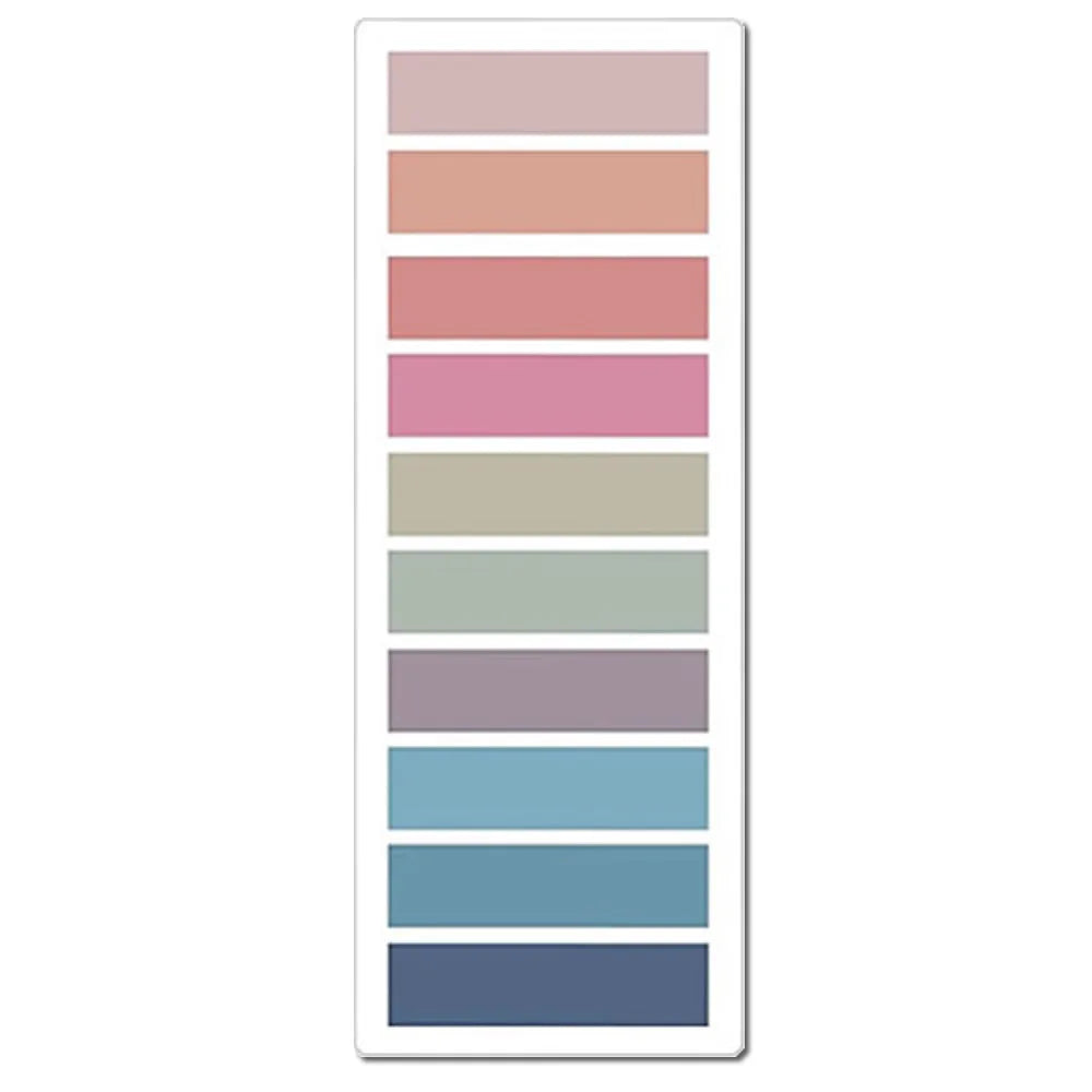 2400S Transparent Sticky Notes – Colorful Index Memo Pads for School & Office