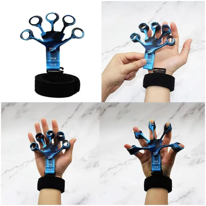 Finger Strength Recovery Trainer New Silicone 5 Finger Wrist Stretcher Flexion Extension Vein Trainer Durable silicone