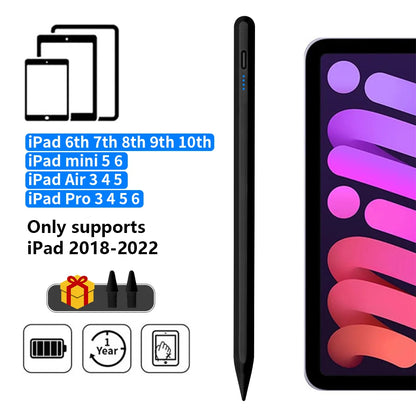 قلم Apple Pencil 2025 لأجهزة iPad 11 و13 وM2 وM3 وPro 13 و11 وM4 وAir من الجيل 5 و6 و7 و8 و9 و10 وAir من الجيل 3 و4 و5 و6، تثبيت مغناطيسي تلقائي، شحن سريع 