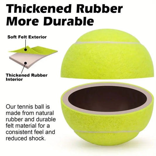 Advanced Training Tennis Balls – 3PCS Durable & Highly Elastic Rubber Balls for Beginners