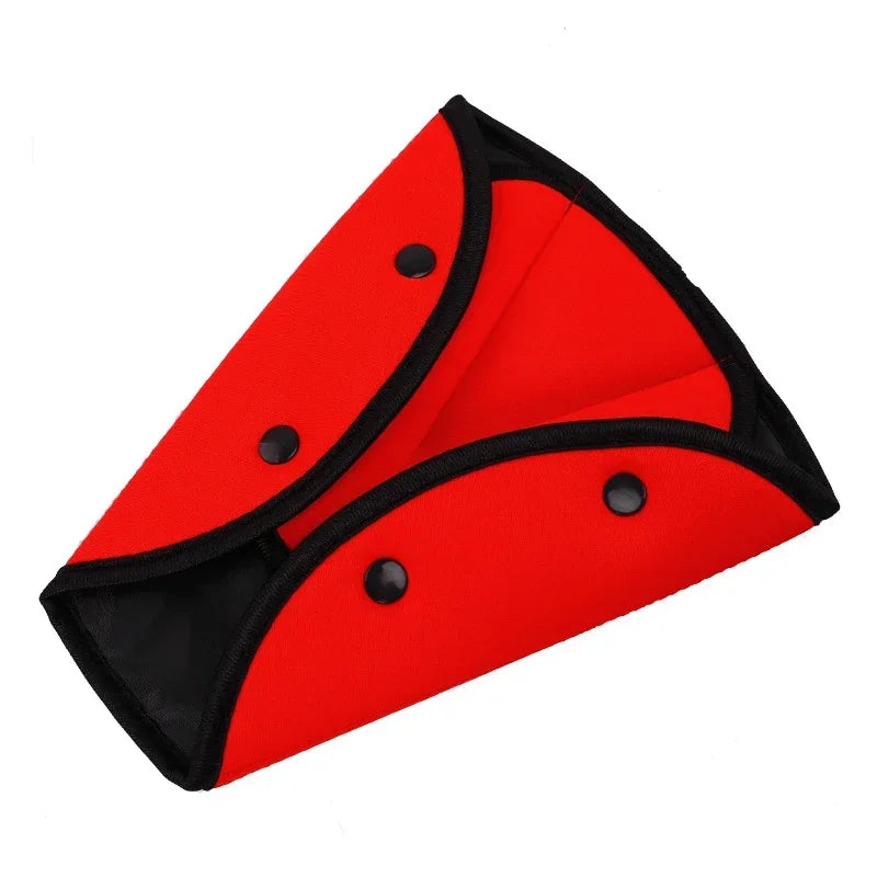 مشبك حزام أمان مثلث قابل للتعديل لمقعد السيارة - وسادة تثبيت حزام الأمان للأطفال