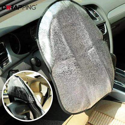 Double-Layer Car Steering Wheel Sunshade – Heat Insulation & Interior Protection