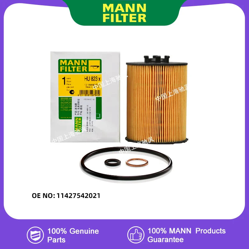 MANNFILTER HU823X Oil filter For BMW 550 650 740 750 760 X5 E70 N62 N73 11427542021