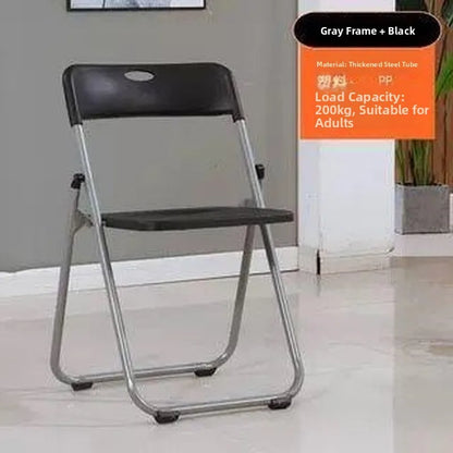 Portable Folding Chair – Simple Training Chair for Office, Dining, or Outdoor Use