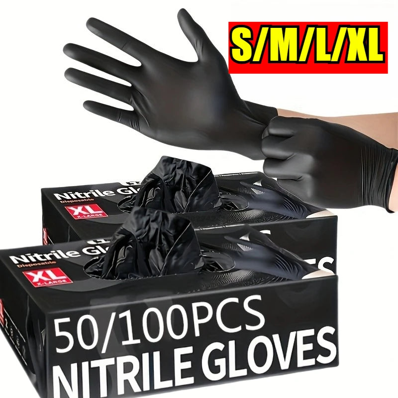 Disposable Nitrile Waterproof Gloves – Powder-Free Kitchen & Household Cleaning Gloves for Dishwashing & Pet Care