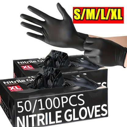 Disposable Nitrile Waterproof Gloves – Powder-Free Kitchen & Household Cleaning Gloves for Dishwashing & Pet Care