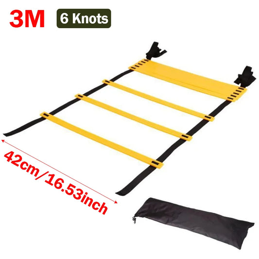 Agility Training Ladder – Nylon Strap Speed Ladder for Soccer, Football & Fitness Workouts