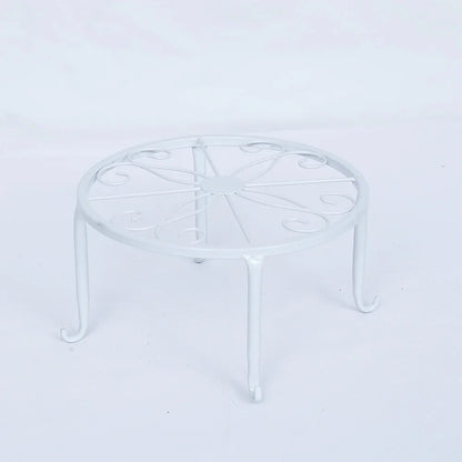 Retro Wrought Iron Potted Plant Standing Flower Pot Shelf Display Stand Garden Plant Flower Stand Balcony Home Decoration Stand