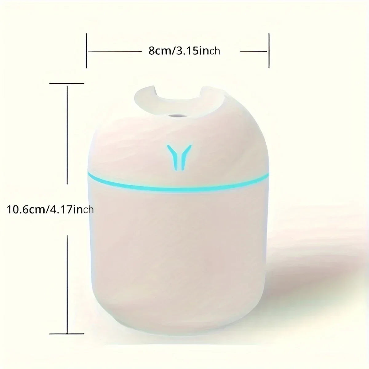 Compact USB Aroma Diffuser & Humidifier – Mini Essential Oil Atomizer with LED Night Light for Home & Car