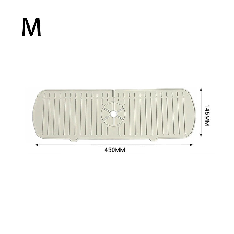 Silicone Faucet Drain Pad – Anti-Splash Non-Slip Kitchen & Bathroom Faucet Mat