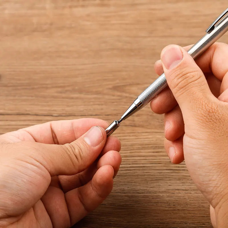 مجموعة أقلام رصاص ميكانيكية 0.3-2.0 مم - أقلام رصاص معدنية بالكامل للرسم والكتابة مع رؤوس للكتابة والرسم، مناسبة للمدرسة والمكتب