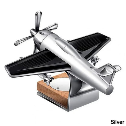 زينة طائرة دوارة تعمل بالطاقة الشمسية - زينة لوحة القيادة للسيارة وعرض على سطح المكتب 