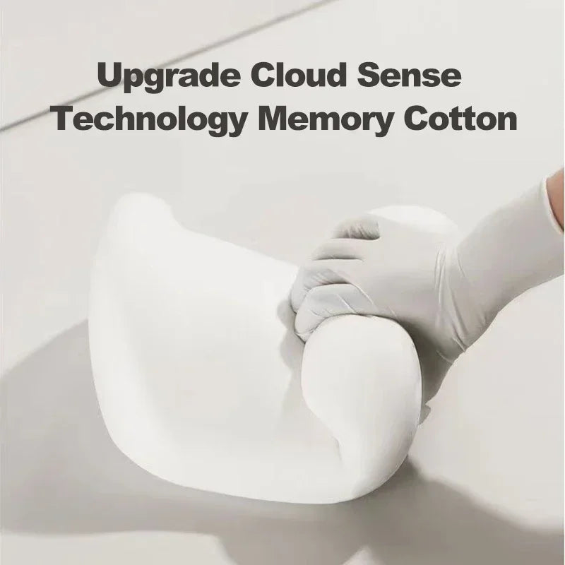 وسادة رقبة ووسادة أسفل الظهر من إسفنج الذاكرة للسيارة - دعم مريح للظهر أثناء القيادة والمكتب