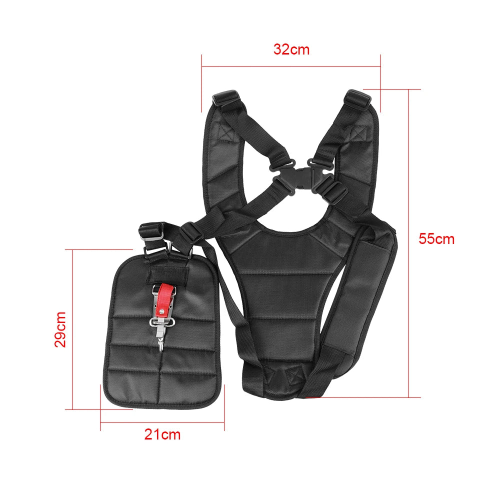 Harness Strap Belt Lawn Mower Power Pruner Double Trimmer Shoulder Adjusted Band For Brush Cutter & Trimmer Garden