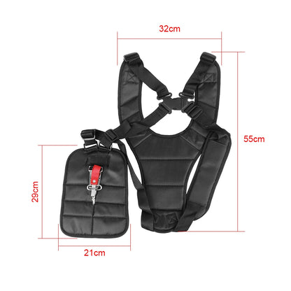 Harness Strap Belt Lawn Mower Power Pruner Double Trimmer Shoulder Adjusted Band For Brush Cutter & Trimmer Garden