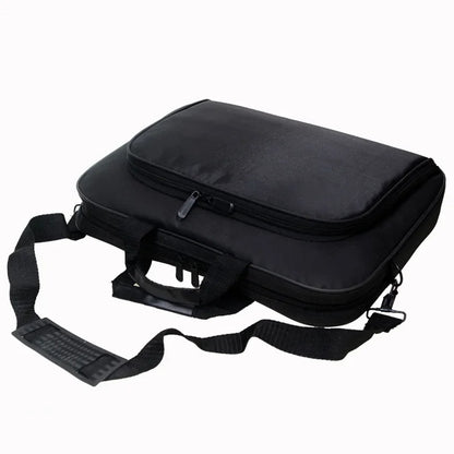 15.6 & 17 Inch Laptop Bag – Business Portable Nylon Computer Shoulder Handbag with Zipper, Simple Stylish Design