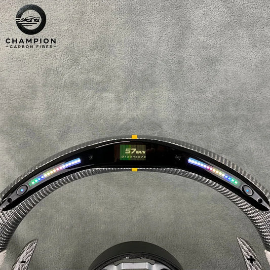 For BMW X4 X5 X2 X3 F80 F18 F20 F30 F31 F22 F23 F10 F11 Sport Carbon Fiber Steering Wheel LED Display Automotive Interior