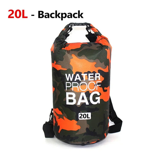 10L–20L Waterproof Dry Bag Backpack – Floating Pouch for Kayaking, Trekking, Boating & Rafting