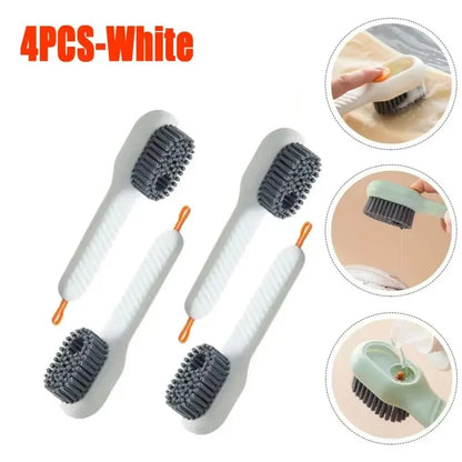 Fashion Multifunction Shoe Brush Soft Bristled Liquid Filled Up Wash Shoe Cleaning House Accessories Clean Kitchen Tools