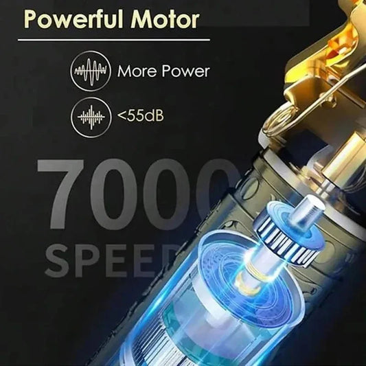 Vintage Cordless Hair Clipper Trimmer USB Fast Charging Portable Electric Shaver Barber Professional Hair Cutting Machine