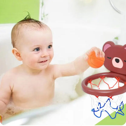 Mini Bear Basketball Bath Toy Set – Cute Pool & Bathroom Shooting Game for Kids