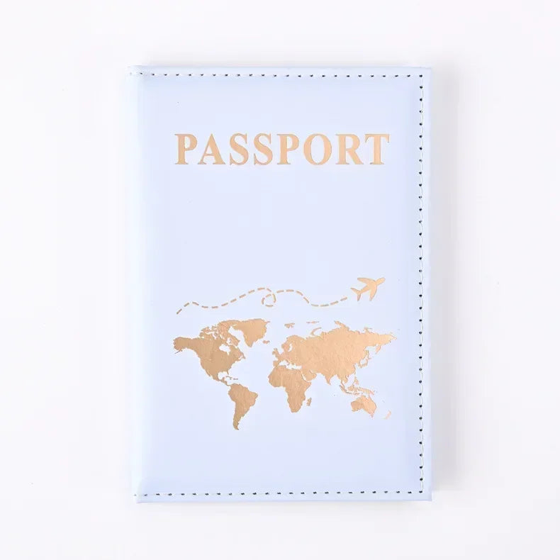 RFID Vintage Business Passport Holder – Multi-Function PU Leather Wallet for Travel