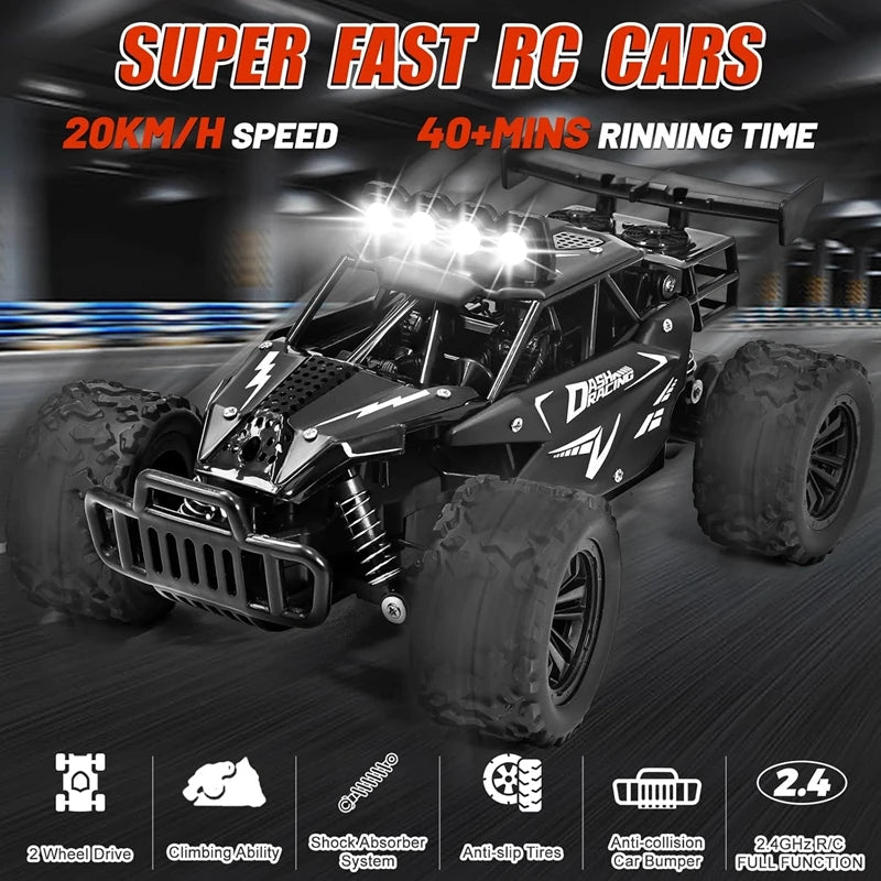 1:16 Scale Off-Road RC Car – 2.4G Remote Control Drift Truck for Kids & Boys