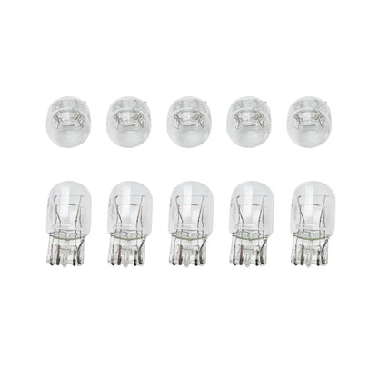 10PCS T20 7443 1891 21/5W Clear Glass Turn Signal Stop Brake Tail Light Bulbs Lights Turn Stop Signal Brake Tail Light Bulbs