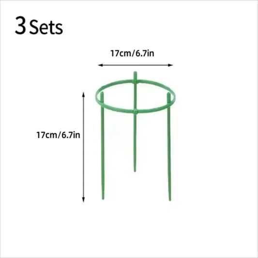 12 Set Plant Support Pile Half Round Climbing Vines Stake Bonsai Fixing Rod Garden Plant Stake Holder Flower Ring Support Rack