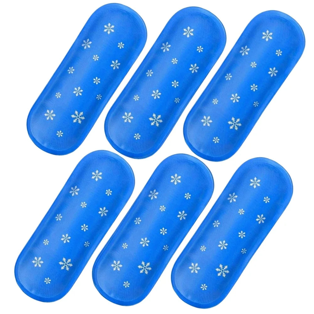 كيس ثلج جل الأنسولين (1/6 قطع) - كيس تبريد قابل لإعادة الاستخدام - شريط ثلج مبرد - عبوة ثلج عازلة للبرودة - لتسكين الألم وتخزين الأدوية 