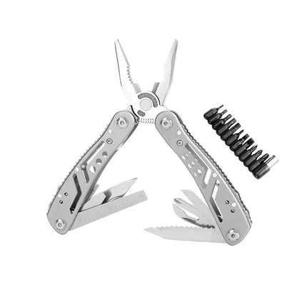 24-in-1 Stainless Steel Multitool – Folding Multi-Tool Pliers Knife for Camping, Survival & Gifts