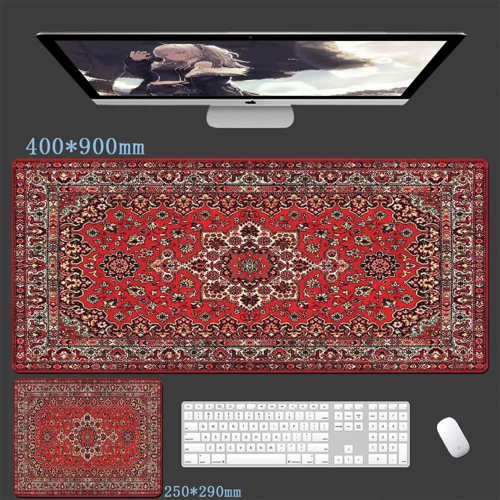 Persian Mouse Pad XXL – Extended Gaming Desk Mat & Office Mouse Carpet with Non-Slip Rubber Base