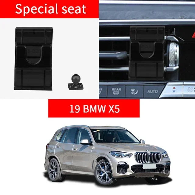 Car Phone Holder Base Bracket Center Air Vent Mount For BMW F20 F30 F34 F10 F07 G30 G11 X1 X2 X3 G01 X4 G02 X5 F15 G05 X6 F16