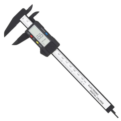 Electronic Digital Vernier Caliper – 150mm Carbon Fiber Measuring Tool with LCD Display
