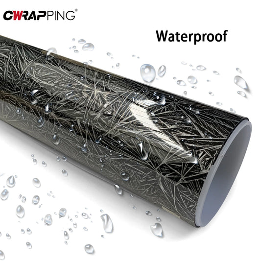 Automotive Vinyl Wrap Glossy Ice Crack Film Anti-scratch Waterproof DIY Body Car Interior Protection Tool Creative Stickers