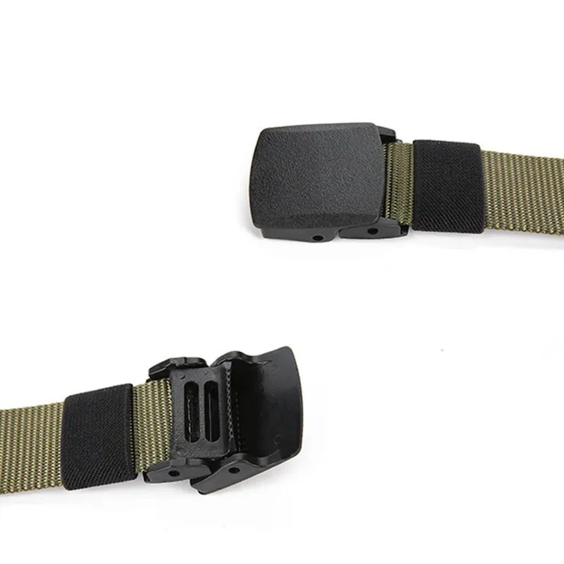 New Men's Automatic Buckle Belt Outdoor Hunting Hiking Daily Work Sports Tactical Waist Belt Hunting Clothing Accessory
