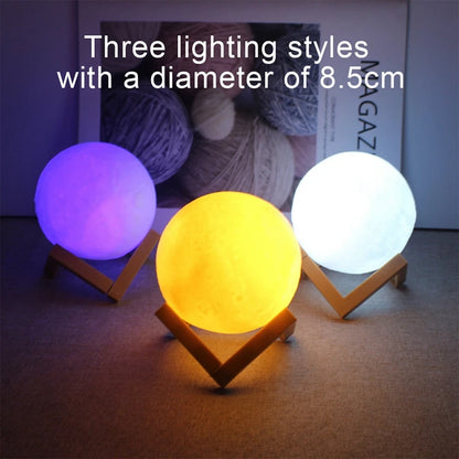 LED Moon Night Light – 3D Galaxy Lamp for Bedroom Décor, Gifts for Girls, Boys & Kids