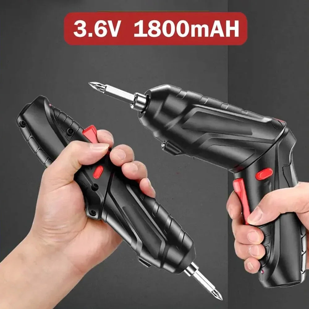 47PCS Cordless Electric Screwdriver Set – Rechargeable 3.6V Power Tool for Household Repair & Assembly