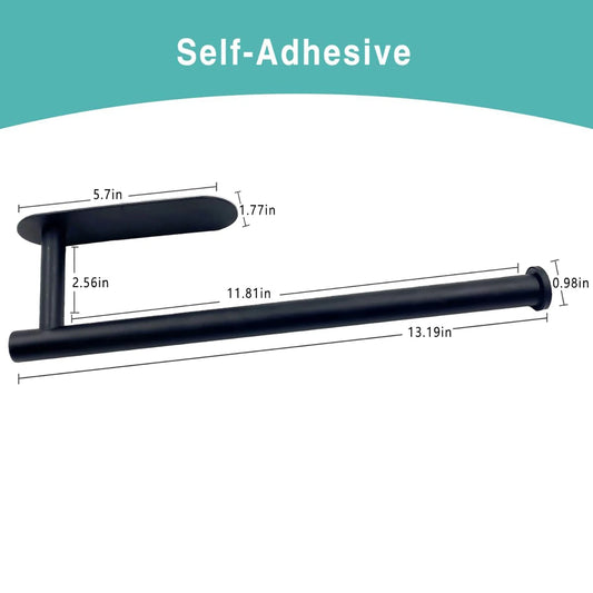 Adhesive Paper Towel Holder – Under Cabinet Tissue Rack for Kitchen & Bathroom Storage
