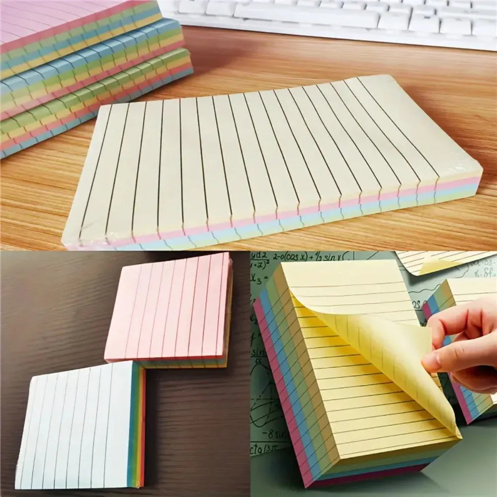 200 Pages of Colorful Sticky Notes – Self-Adhesive Memo Pads for Office, School & Home Organization