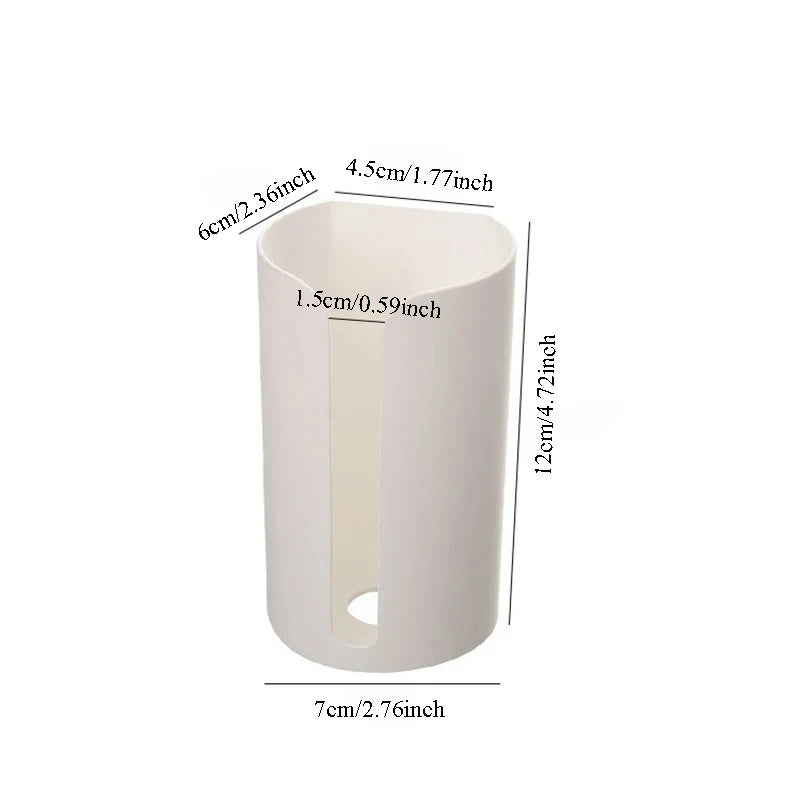 Kitchen Storage Plastic Box with Removable Garbage Bag – Wall-Mounted Organizer for Trash & Recycling