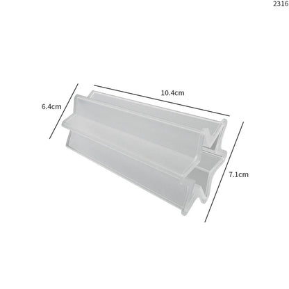 قالب سيليكون لصنع الشموع على شكل عمود روماني مخطط - أداة سيليكون لصنع الشموع بنفسك