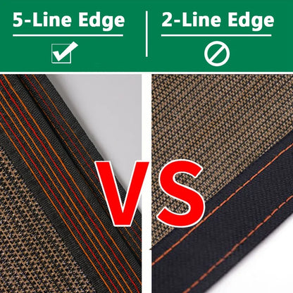 75% Shading Coffee Sun Shade Net – Heavy-Duty UV-Resistant Pergola Cover for Garden & Greenhouse