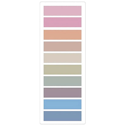 2400S Transparent Sticky Notes – Colorful Index Memo Pads for School & Office