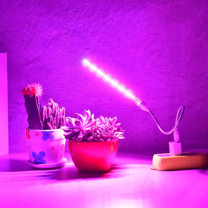 USB LED Full Spectrum Grow Light – Flexible Plant Lamp for Seedlings, Flowers, Hydroponics & Indoor Gardening