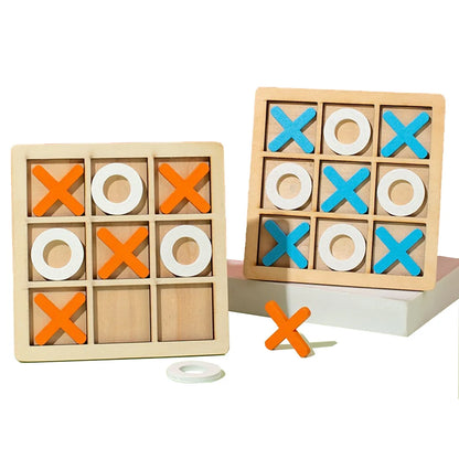 Montessori Wooden Mini Chess Game – Educational Puzzle Toy for Kids & Early Learning