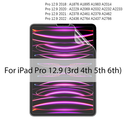 واقي شاشة غير لامع لأجهزة iPad Air 5 و4 و3 و2 و9.7 و10.5 (إصدار 2021) يشبه واقي الشاشة الورقي Pro 11 و12.9 (إصدار 2022) و10.2 (الجيل الثامن والتاسع والعاشر) وMini 6. 